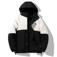 撞色男拼色工装冬季短款时尚秋季宽松大码工装夹克