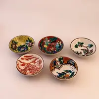 九谷烧 时代绘7.5cm品茗杯5入茶杯随手杯