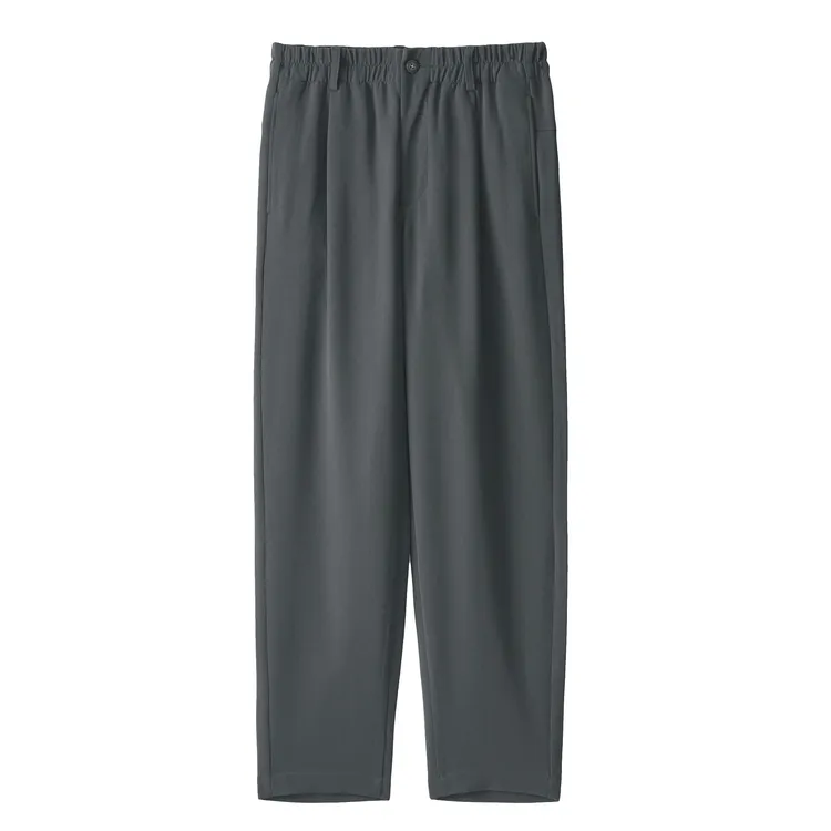 北纬三十度品牌男士秋季醋酸直筒休闲裤舒适透气吸湿宽松垂感百搭