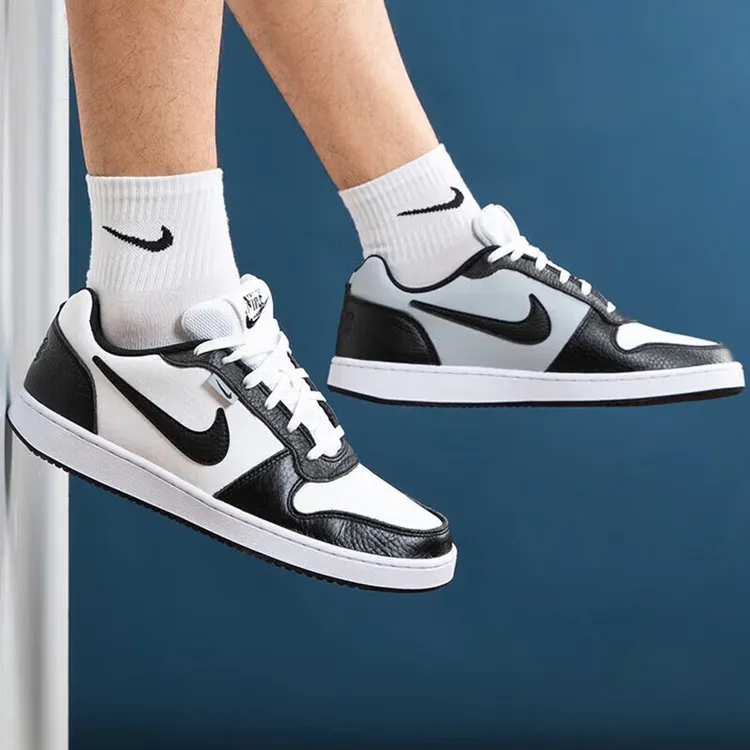 NIKE/耐克男子运动鞋夏季新款经典黑白休闲鞋EBERNON复古低帮板鞋