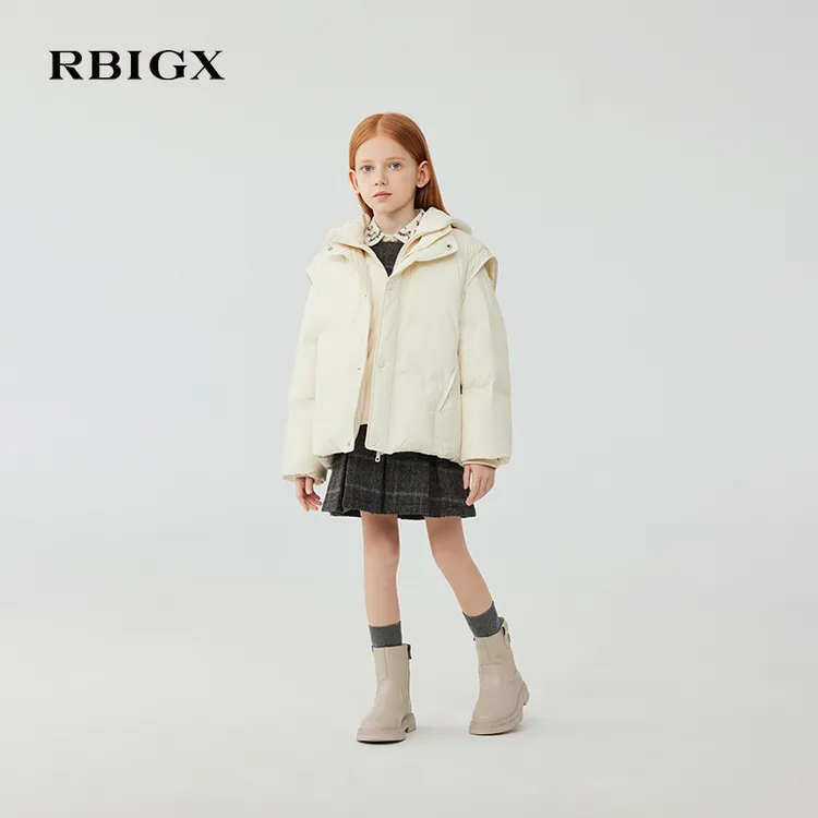 RBIGX瑞比克童装2025冬季新款一衣三穿保暖羽绒服