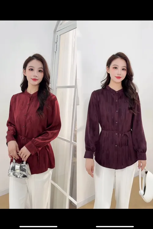 通勤衬衫时尚衬衣女士秋款女装显瘦小衫百搭休闲上衣气质长袖衬衫