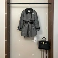 秋冬气质小香风时尚设计师中长款外套 QD-2024891