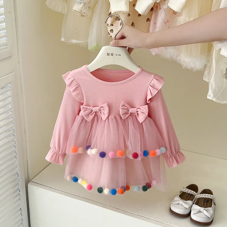 ff小童秋季公主裙子儿童一周岁礼服宝宝时髦洋气款婴幼儿婴儿连衣