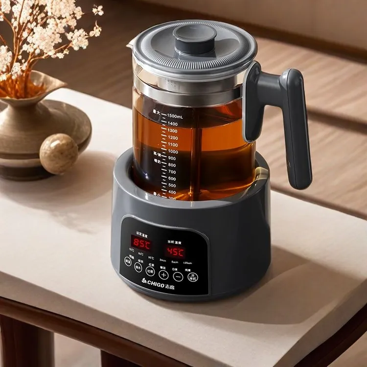 Chigo/志高1.5L喷淋炖煮花茶壶蒸汽过滤茶汤全自动保温电热烧水壶