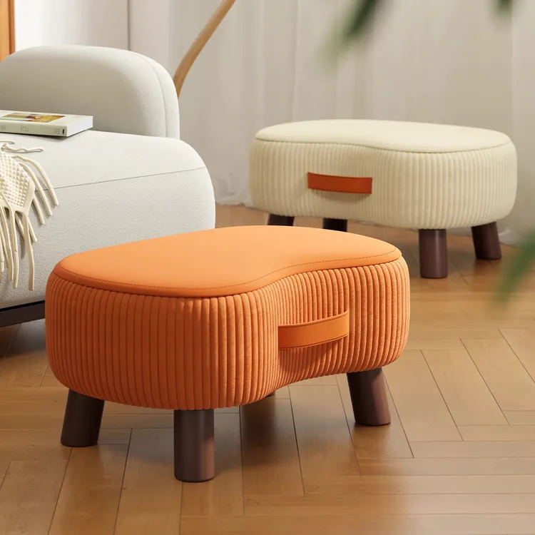 小凳子家用小板凳换鞋凳客厅沙发脚踏凳茶几小矮凳软包小椅子实木