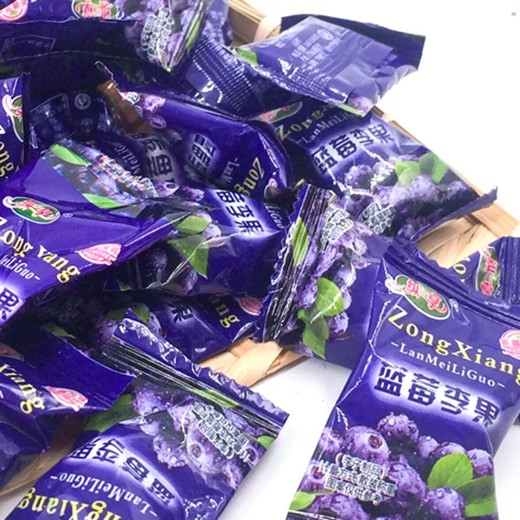 蓝莓味李果火车同款新疆特产蓝莓干蜜饯果干果脯休闲零食独立小包