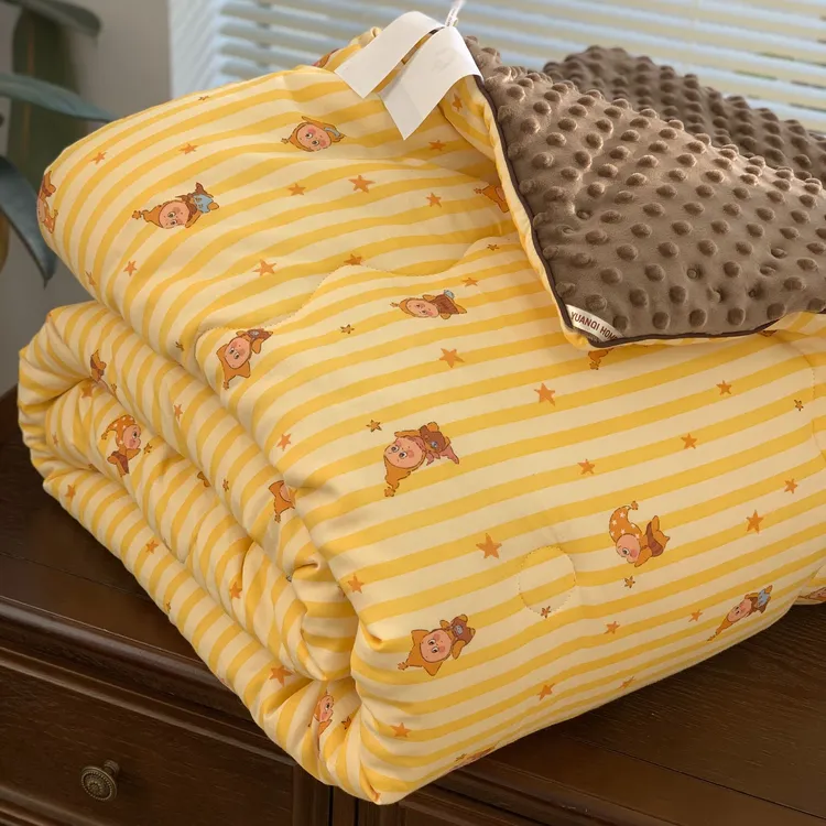 【MJ】ins风冬被纱布豆豆被安抚被子双层纱四季被春秋被加厚冬被