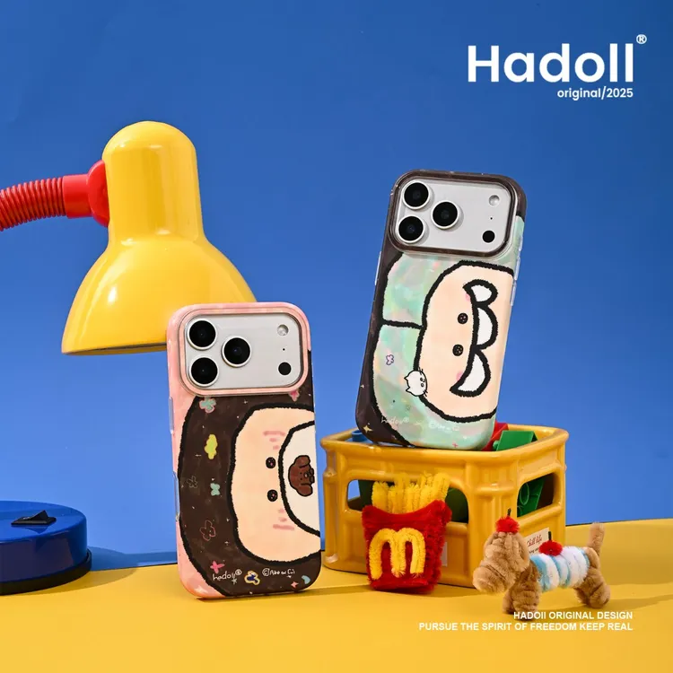 原创趣味姐妹iPhone17promax手机壳插画适用苹果16pro个性小众15