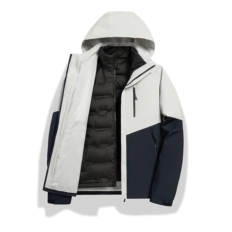 情侣款秋冬三合一冲锋衣可拆羽绒登山服户外内胆防风防水新品男女