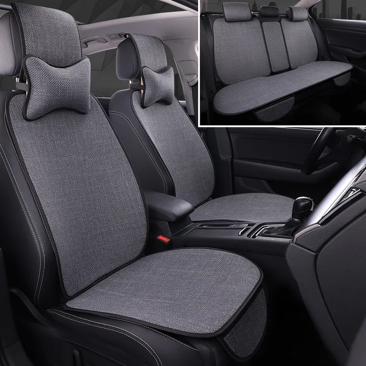汽车坐垫四季通用透气防滑免绑耐磨耐用小蛮腰简约舒适通用车坐垫