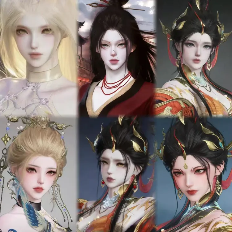 手永劫无间捏脸女 南宫锦 白鹤御姐清冷漂亮设计创作含导入教学