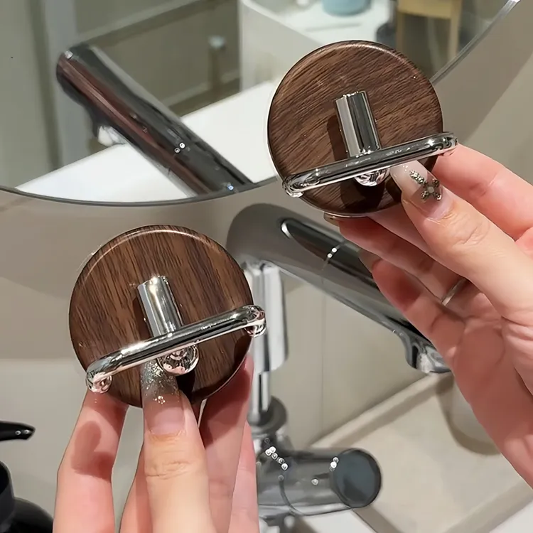 中古风吸盘拉手玻璃门柜门强力免打孔移门无痕手柄抽屉多功能挂钩