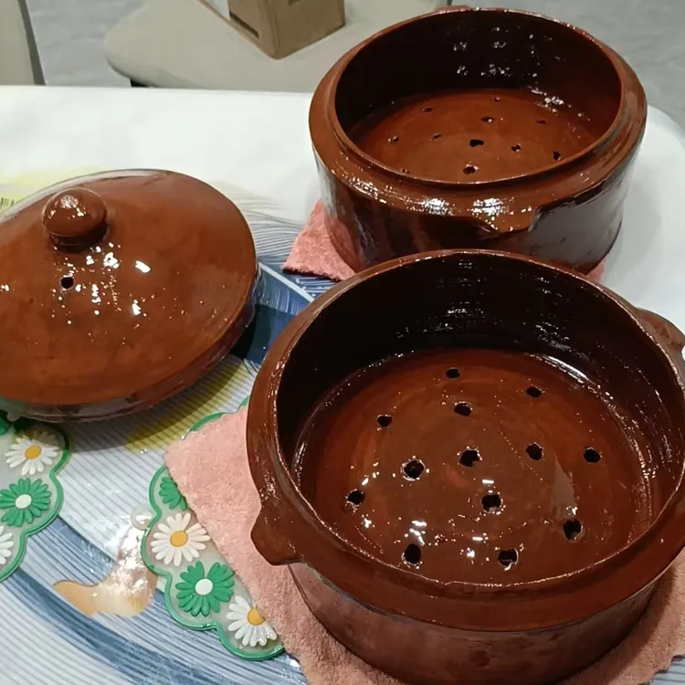 蒸笼湖北特色手工泥塑土蒸笼蒸格蒸菜器皿农庄餐具蒸馒头海鲜饺子