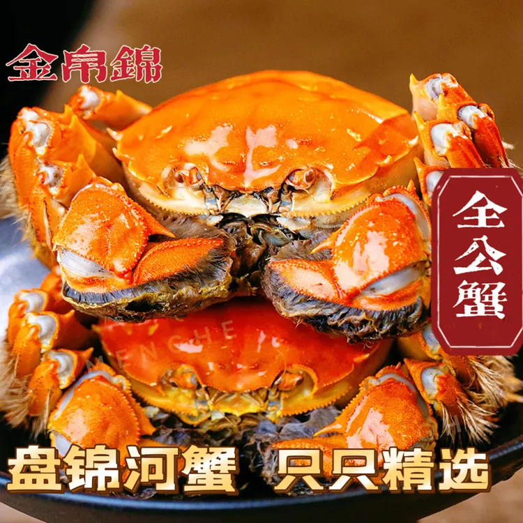 【活蟹】盘锦河蟹-公蟹（1.7-2.0两/只）2斤/3斤/4斤