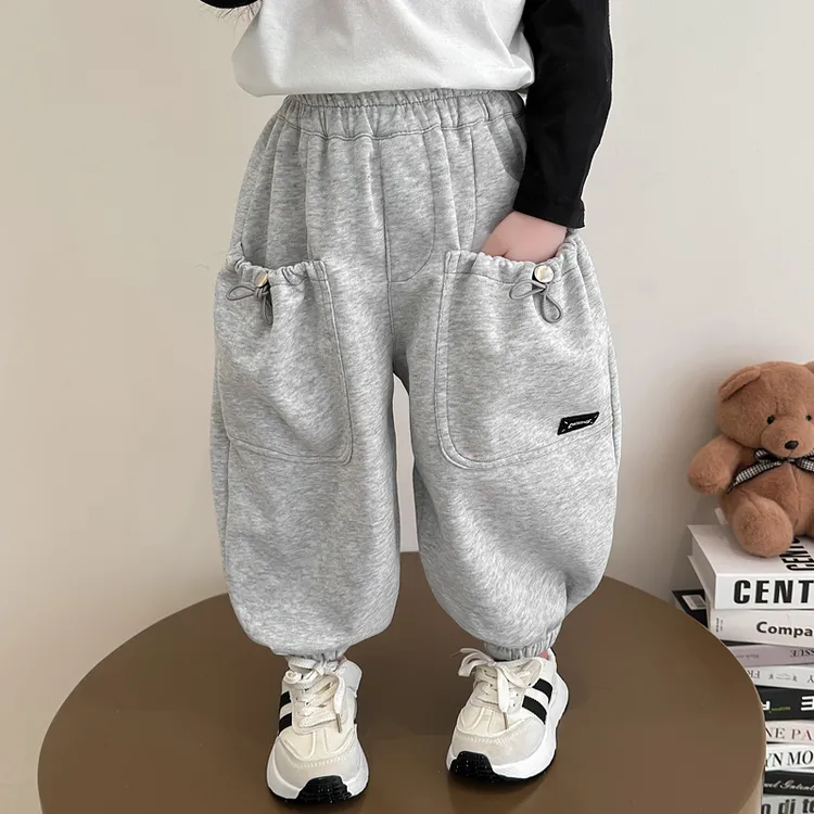 女童休闲裤2025新款儿童春秋装韩版洋气女宝宝春季嘻哈风格哈伦裤