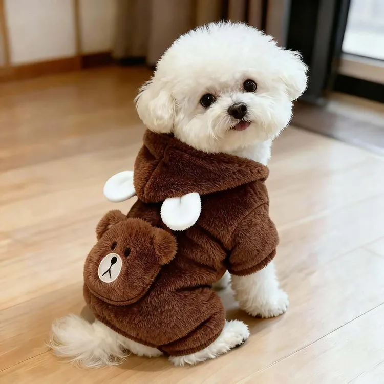 秋冬狗狗衣服加厚保暖棉衣比熊泰迪博美贵宾小型犬宠物猫咪四脚衣