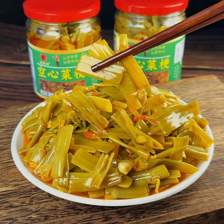 广西农家脆嫩空心菜梗酸菜开胃下饭菜新鲜炒/即食微辣