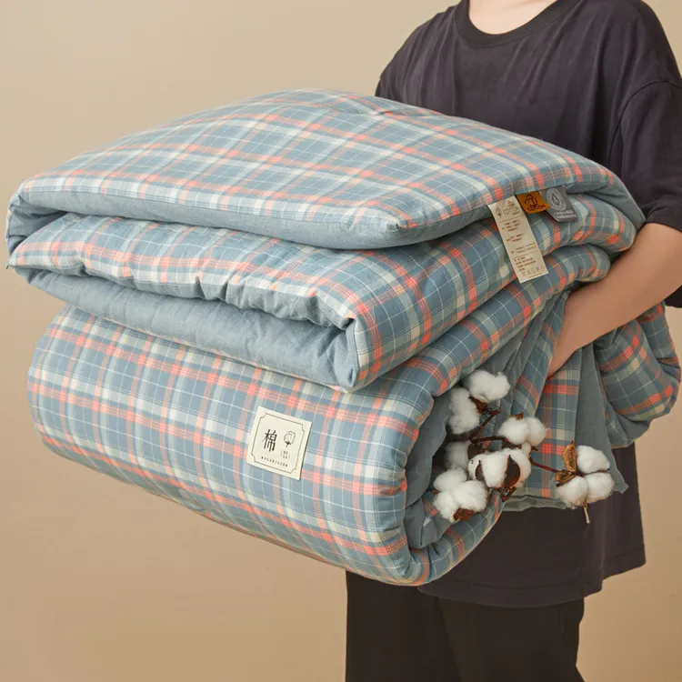 秋冬款棉花被子新疆棉花冬被加厚春秋被单人学生宿舍被芯四季通用