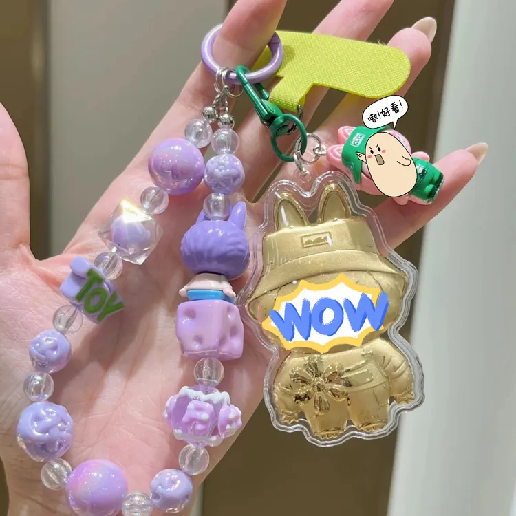 含金工艺品【深圳水贝爆火布布】布布手机链包挂钥匙挂件