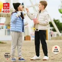 优衣库童装男童女童仿羊羔绒运动裤加绒保暖卫裤478140