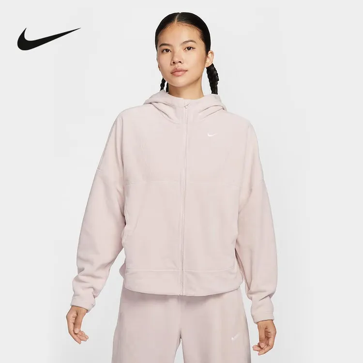 NIKE/耐克女子冬季摇粒绒外套加绒保暖连帽衫夹克外套HV3699-667
