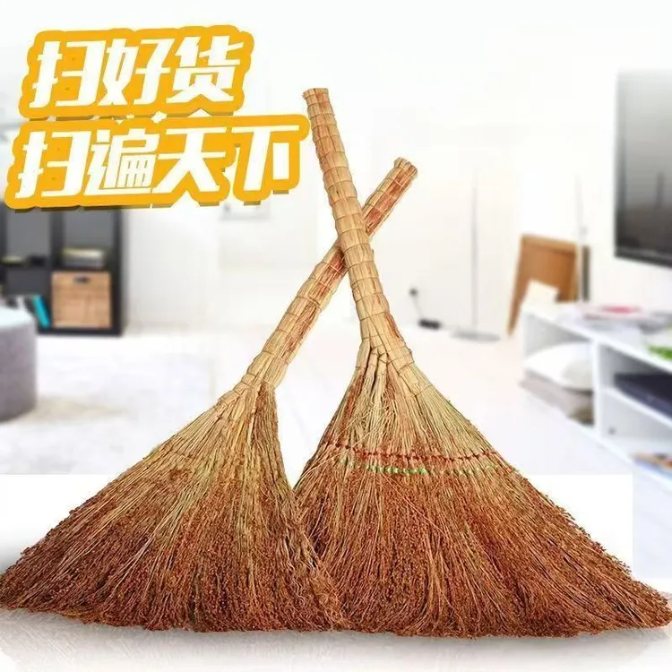 高粱扫把老式扫帚加厚扫地笤帚工地家用学校手工编织扫把扫地扫帚