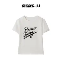 SHANG-JJ【巴黎T】25ss新品满分棉大牌感字母短袖q134314p
