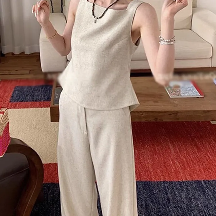 显瘦气质时尚夏季设计感小众收腰洋气纯欲辣妹女装老钱风韩系风无