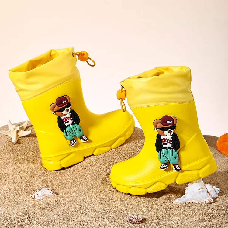 小童儿童雨鞋宝宝安全防水雨靴学生幼儿园水鞋防滑晴雨两穿