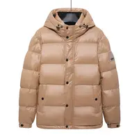 H1015 高充绒量冬季厚款男羽绒服白鸭绒拉链商务休闲保暖防风外套