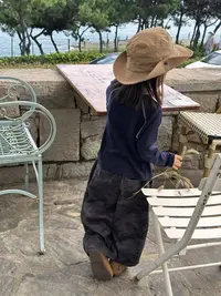 新款春秋复古印花亲子迷彩裤  2025A113