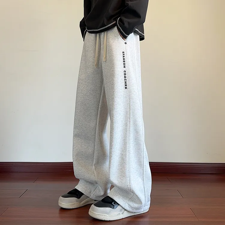 休闲长款男2025秋季新款潮牌宽松裤子潮流百搭卫裤阔腿运动裤