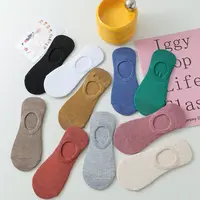 37百搭袜子女春夏季隐形浅口薄款透气纯色短袜防滑不掉跟女士