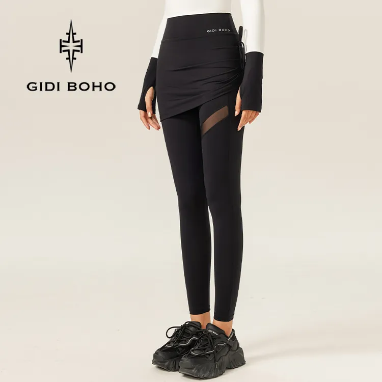 GIDI BOHO/极地薄荷秋季新款高腰速干弹力提臀显瘦女士外穿瑜伽裤