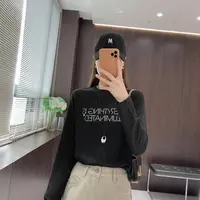 IMFLY金小金自制女装 T恤DYW9792初秋韩版简约字母打底T恤上衣