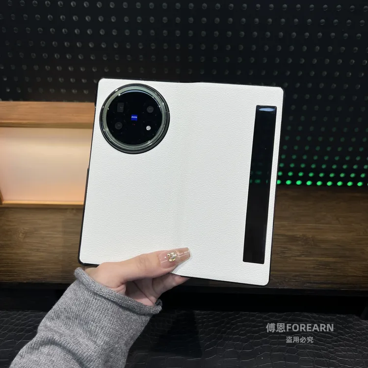 适用于vivo X Fold5手机壳折叠屏真皮vivoxfold5翻盖保护套防摔款