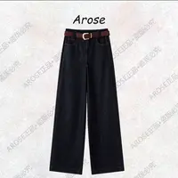 【AR0SE•正品】2025秋季牛仔裤百搭高腰直筒裤显瘦休闲裤