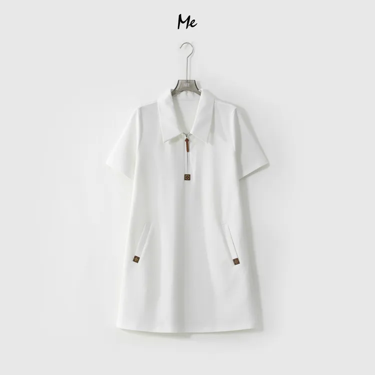 ME【草poo裙】奢牌感遮肉显瘦时尚休闲一手长连衣裙MESS6094