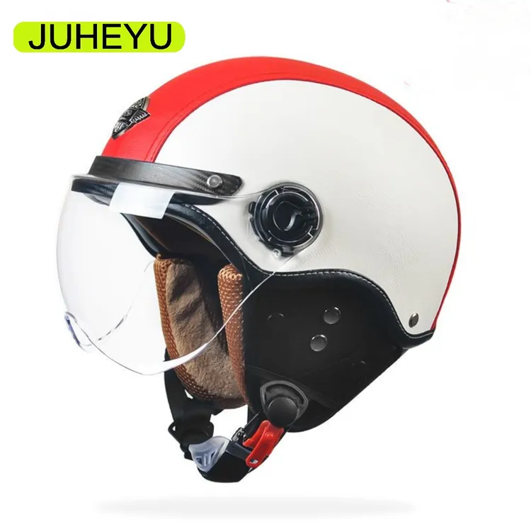 电动车摩托车冬季头盔3C认证男女通用半盔安全帽四季防晒保暖