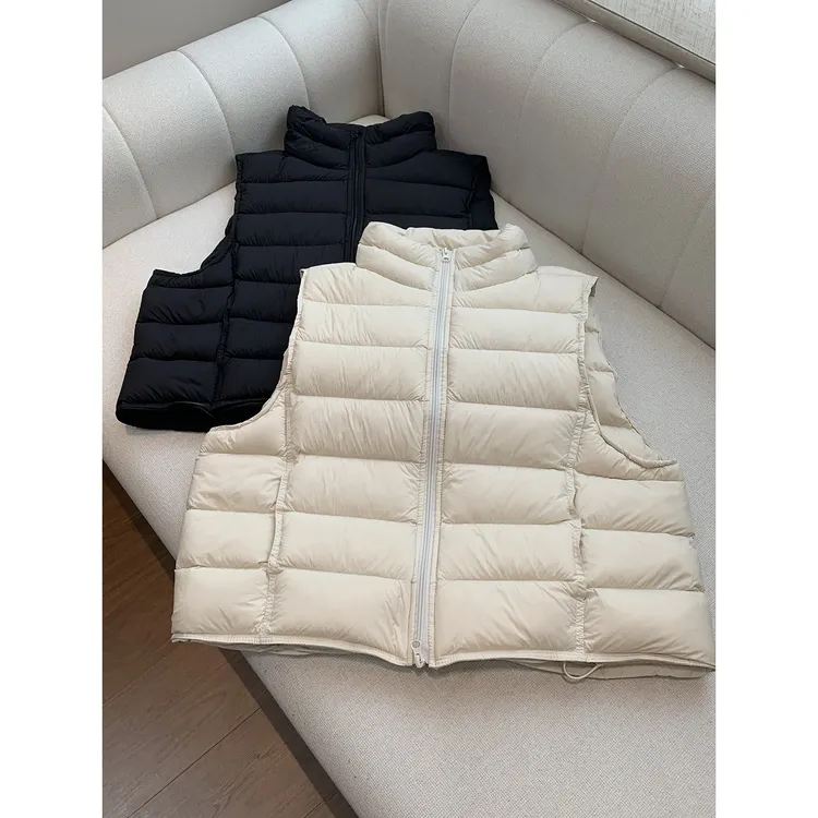 90g“刚需马甲”90羽绒马甲排骨款立领百搭简约背心