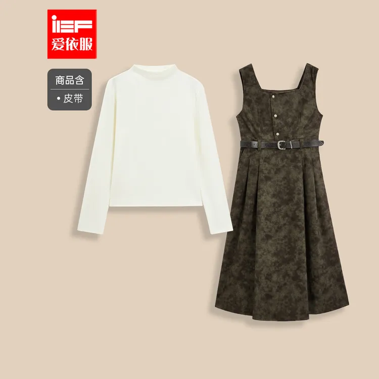 IEF/爱依服2025新款冬季棉里外套长裙