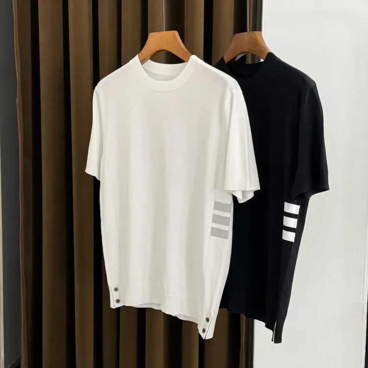 XINGSU夏季潮流纯色半袖T恤短袖圆领男士奢简针织短袖韩版舒适