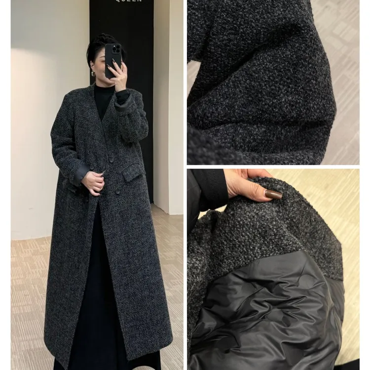 美丽私服香风羽绒长大衣170斤以内（23685-2）