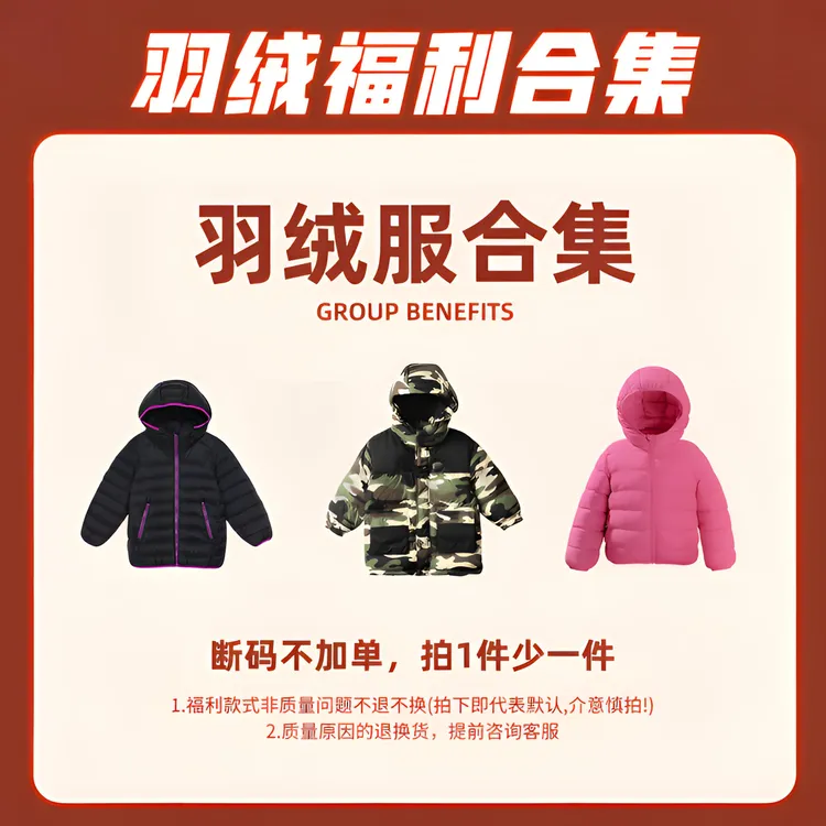 【LUSONBABY】反季清仓冬季男女童羽绒服儿童保暖洋气外套合集01-35