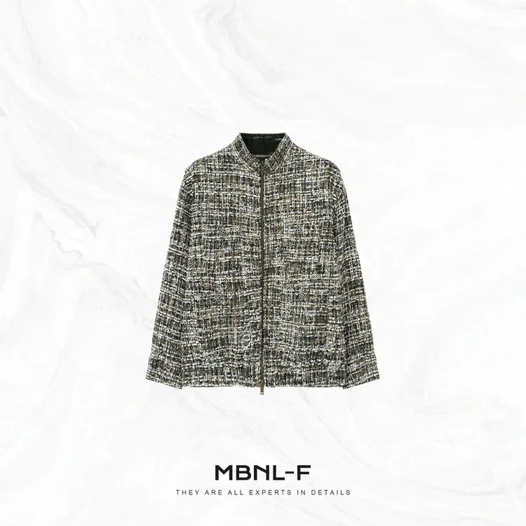 MBNL-F“绿纱小香” 王一博同款高定羊毛混纺时髦外套 秦磊TH-WT816