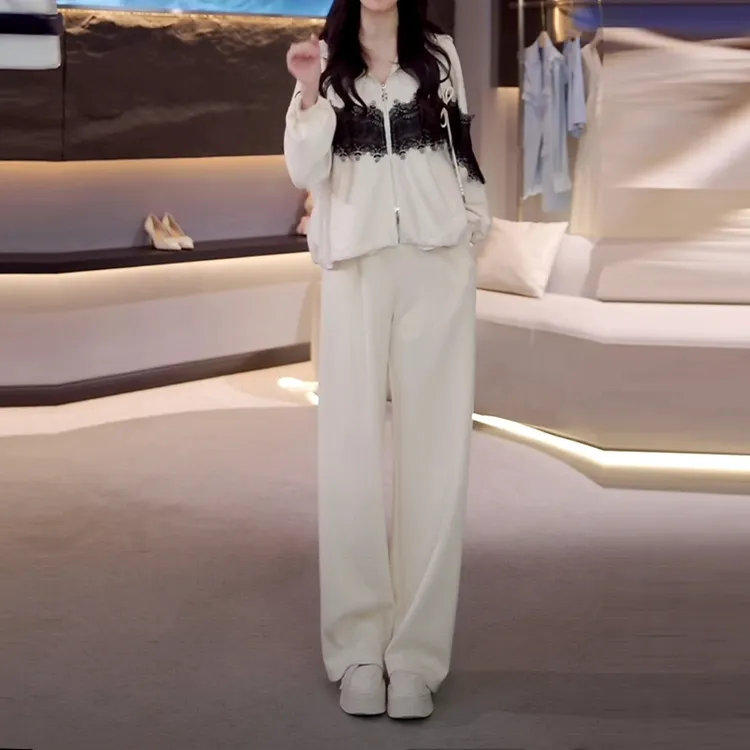 韩版慵懒风休闲时尚套装女2025早秋高级感宽松减龄卫衣卫裤两件套