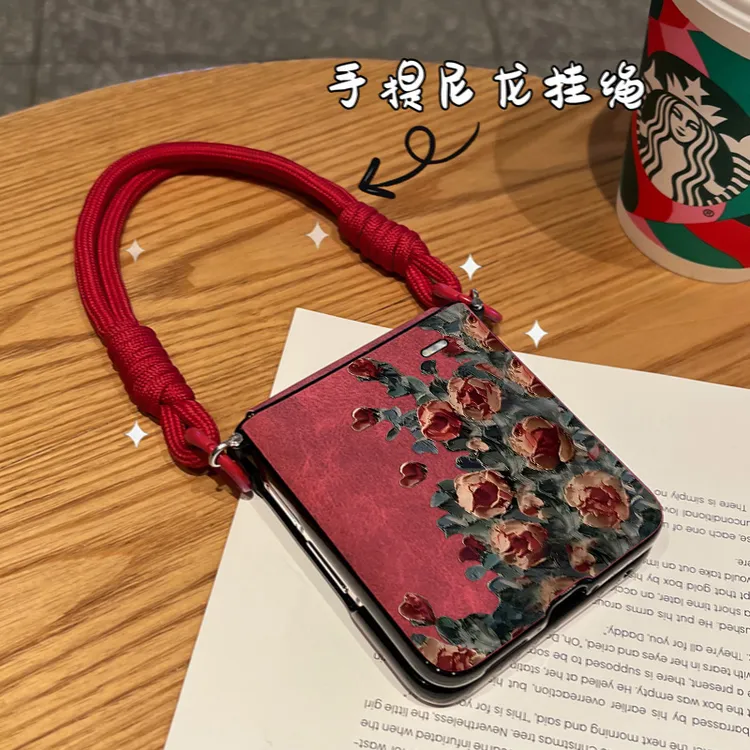 油画熊适用于荣耀magicVFlip2手机壳新年限定高级防摔耐脏新款