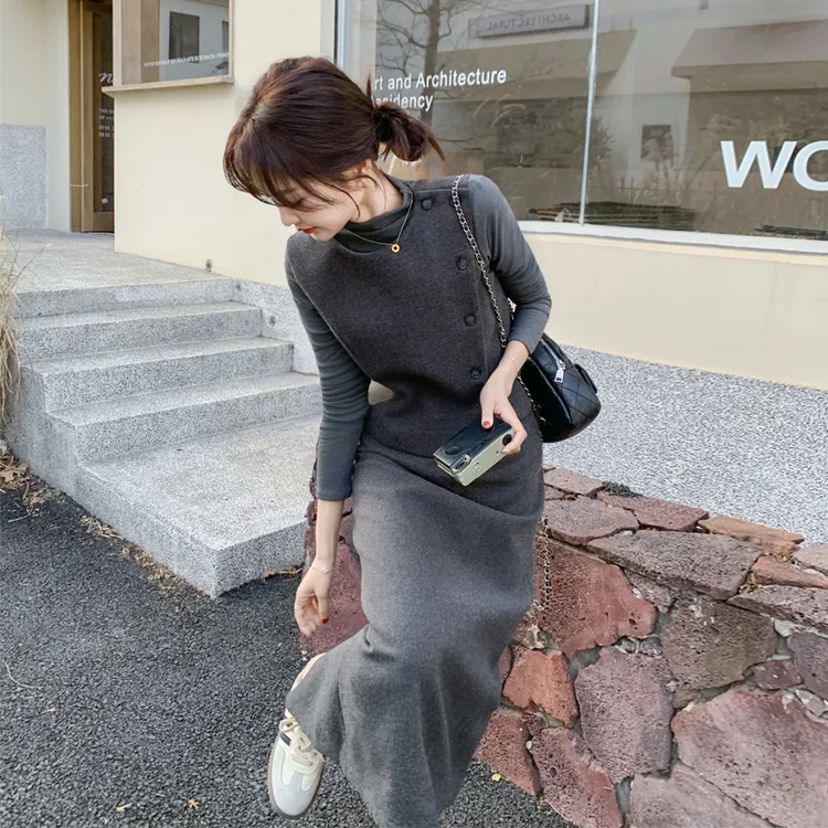 韩系优雅气质高级感套装女2025秋冬新款老钱风巨显瘦半身裙三件套