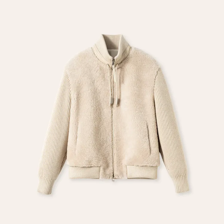 【冬上新】拉贡皮毛一体男士立领秋冬保暖皮草外套MD11386